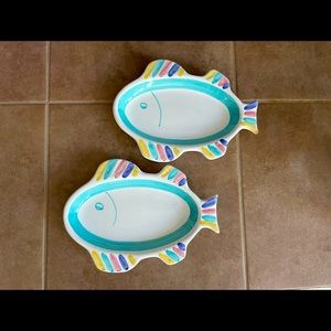 Caleca Color Blocks Fish Plate